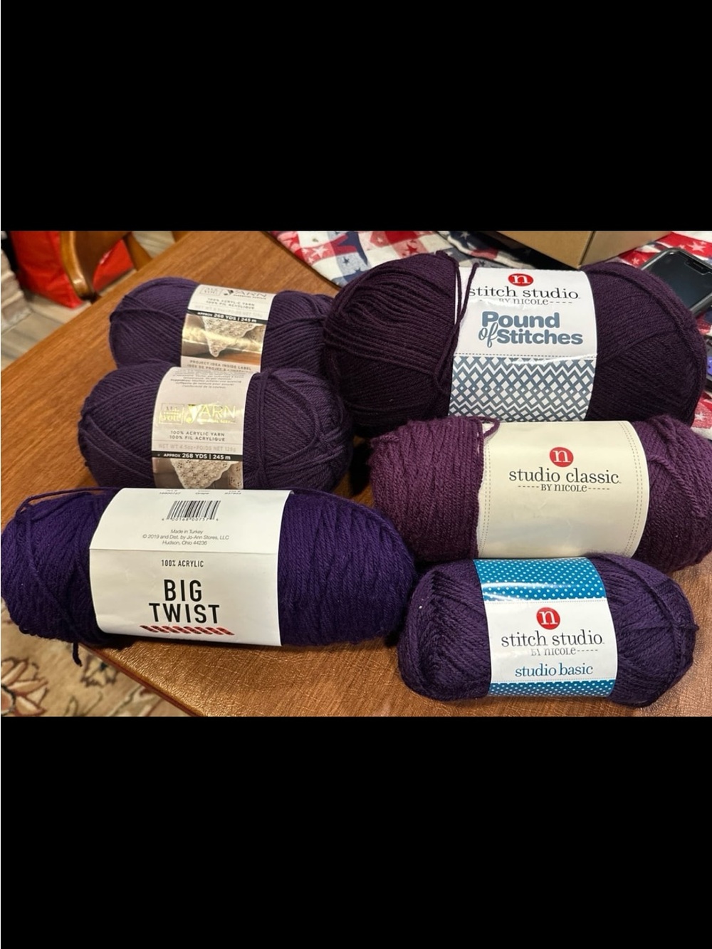 Miscellaneous Purple Yarn